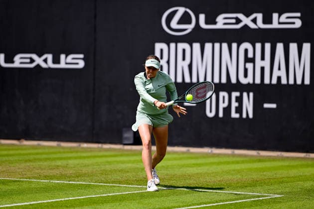 Tennis Lexus Birmingham Open Linda Fruhvirtova of the Czech republic returns during the Lexus Birmingham Open WTA125 ATP, Tennis Herren Challenger tennis at Edgbaston Priory Club, Birmingham, UK on 3 June 2026. Birmingham Edgbaston Priory Club West Midlands UK Editorial use only , Copyright: xDennisxGoodwinx PSI-24320-0022