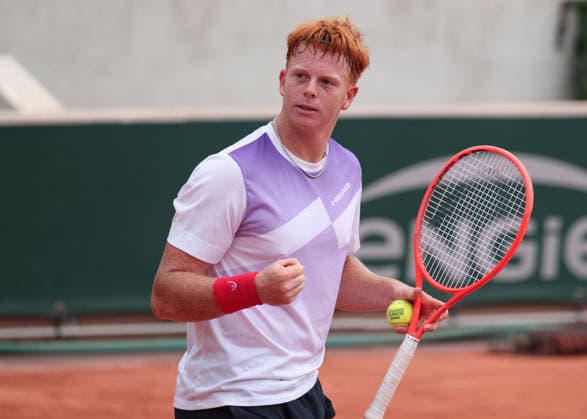 Jamie Mackenzie (GER) jubelt nach dem Sieg,Jubel, Freude,Emotion, Jungen Einzel, Boys Singles Tennis - French Open 2026 - Roland Garros - Paris - - France - 3 June 2026. Copyright: xJuergenxHasenkopfx
