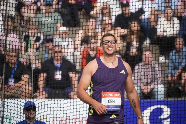 Kristjan Äaeh of Slovenia Men Discus Throw during the World Athletics Continental Tour Paavo Nurmi Games at the Turku Sports Park stadium in Turku, Finland June 3. 2026.  Copyright: xKallexParkkinenx NP24kp0444