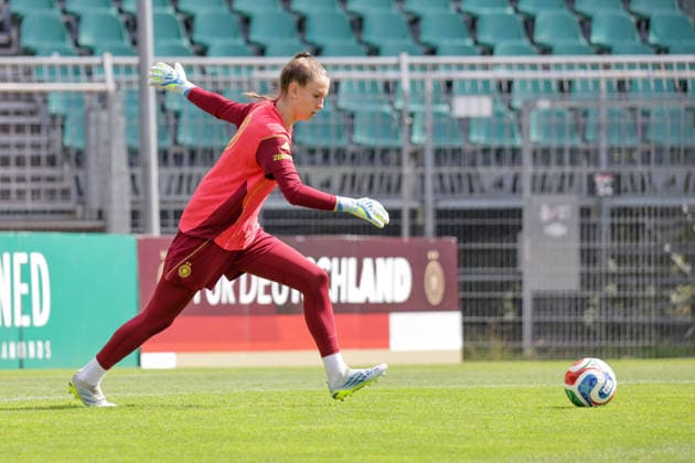03.06.2026, xgrfx, Fussball DFB-Medientermine, Deutsche Frauennationalmannschaft - Training v.l. Ena Mahmutovic (Deutsche Frauennationalmannschaft) (DFL DFB REGULATIONS PROHIBIT ANY USE OF PHOTOGRAPHS as IMAGE SEQUENCES and or QUASI-VIDEO) Köln