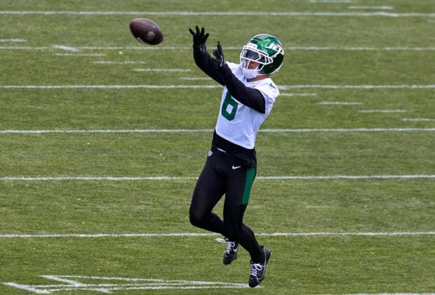 June 02, 2026, Florham Park, New Jersey, USA: New York Jets safety DANE BELTON (6) during organized team activities at the Atlantic Health Jets Training Center, Florham Park, New Jersey. Florham Park USA - ZUMAc04_ 20260603_zma_c04_002 Copyright: xDuncanxWilliamsx