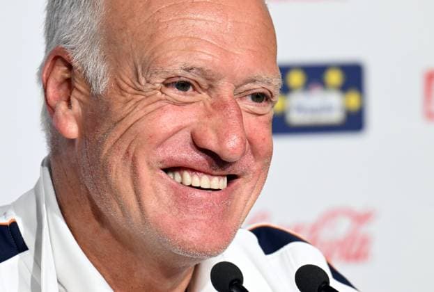 CP DES BLEUS A NANTES PHOTOPQR OUEST FRANCE Jerome Fouquet ; NANTES ; 03 06 2026 ; Football. Point presse de Didier Deschamps, sélectionneur de l équipe de France de Football, avant le match contre la Cote d Ivoire à Nantes. Photo: Jérôme Fouquet Ouest-France Nantes, France, june 3rd 2026 Frane coahc Didier Deschamps press conference, PK, Pressekonferenz before the match against Ivory Coast NANTES France  Copyright: xPHOTOPQR OUESTxFRANCE MAXPPPxJeromexFouquetx 20260603OFR1523 20260603OFR1523