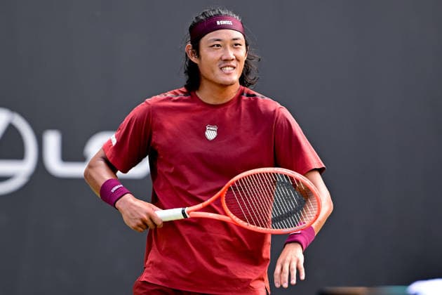 Tennis Lexus Birmingham Open Zhizhen Zhang of China during the Lexus Birmingham Open WTA125 ATP, Tennis Herren Challenger tennis at Edgbaston Priory Club, Birmingham, UK on 3 June 2026. Birmingham Edgbaston Priory Club West Midlands UK Editorial use only , Copyright: xDennisxGoodwinx PSI-24320-0114