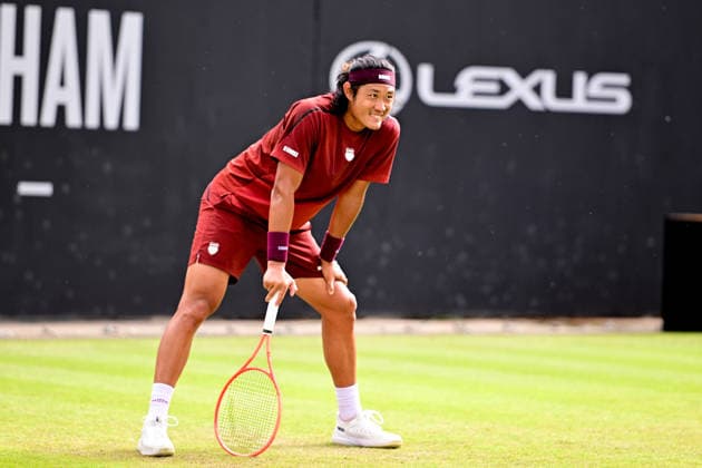 Tennis Lexus Birmingham Open Zhizhen Zhang of China during the Lexus Birmingham Open WTA125 ATP, Tennis Herren Challenger tennis at Edgbaston Priory Club, Birmingham, UK on 3 June 2026. Birmingham Edgbaston Priory Club West Midlands UK Editorial use only , Copyright: xDennisxGoodwinx PSI-24320-0106