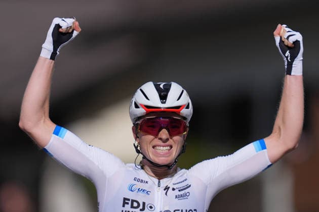 Netherlands™s Demi Vollering of FDJ United - Suez™s winner of stage during Stage 5 of the Giro d™Italia Women, from Longarone to Santo Stefano di Cadore, Italy, Wednesday, June 3, 2026  Copyright: xDavidexSpada LaPressex