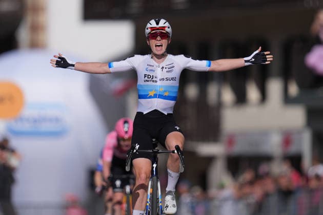 Netherlands™s Demi Vollering of FDJ United - Suez™s winner of stage during Stage 5 of the Giro d™Italia Women, from Longarone to Santo Stefano di Cadore, Italy, Wednesday, June 3, 2026  Copyright: xDavidexSpada LaPressex