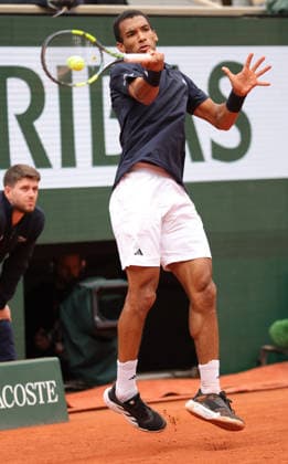 Felix Auger-Aliassime, CAN, during quarterfinal of 2026 French Open at Roland Garros, Paris, 03 06 2026; -