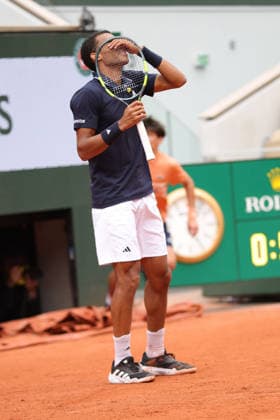 Felix Auger-Aliassime, CAN, during quarterfinal of 2026 French Open at Roland Garros, Paris, 03 06 2026; -