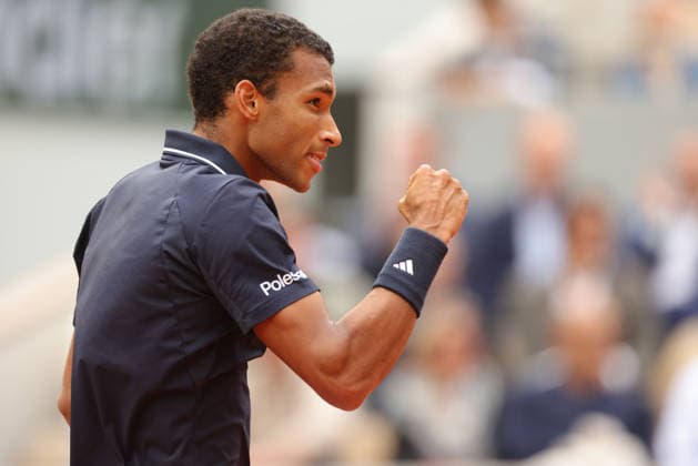 Felix Auger-Aliassime, CAN, during quarterfinal of 2026 French Open at Roland Garros, Paris, 03 06 2026; -