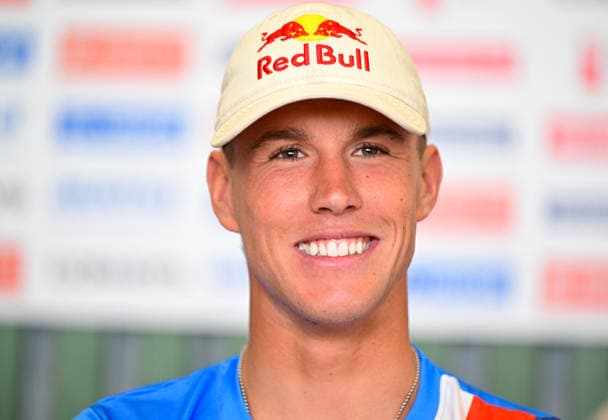 Kanu, ICF Slalom Weltcup in Prag - Troja, PRessekonferenz Czech canoeist Jakub Krejci attends a press conference, PK, Pressekonferenz prior to ICF Canoe Slalom World Cup 2026 on June 3, 2026, in Prague, Czech Republic. World Cup slalom races to be held June 5-7 in Troja, Prague. (CTKxPhoto RomanxVondrous) CTKPhotoP2026060306144  CTKPhotoP2026060306144