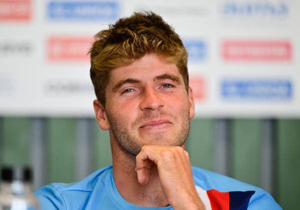 Kanu, ICF Slalom Weltcup in Prag - Troja, PRessekonferenz Czech canoeist Lukas Rohan attends a press conference, PK, Pressekonferenz prior to ICF Canoe Slalom World Cup 2026 on June 3, 2026, in Prague, Czech Republic. World Cup slalom races to be held June 5-7 in Troja, Prague. (CTKxPhoto RomanxVondrous) CTKPhotoP2026060306194  CTKPhotoP2026060306194