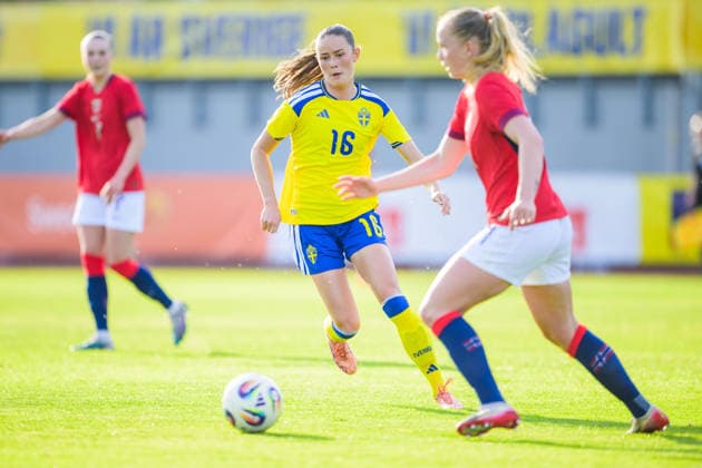 260603 Svea Rehnberg of Sweden during the U23 womenÂ s International Friendly, Länderspiel, Nationalmannschaft football match between Sweden and Norway on June 3, 2026 in Kalmar. Photo: Suvad Mrkonjic BILDBYRAN COP 170 SM0467 fotboll football soccer fotball u23 under 23 sverige sweden norge norway dam bbeng norge norway sverige sweden Copyright: SUVADxMRKONJIC BB260603SM115