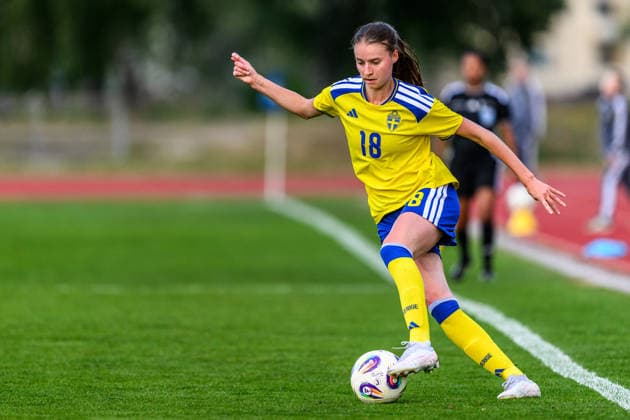 260603 Julia Ragnarsson of Sweden during the U23 womenÂ s International Friendly, Länderspiel, Nationalmannschaft football match between Sweden and Norway on June 3, 2026 in Kalmar. Photo: Suvad Mrkonjic BILDBYRAN COP 170 SM0467 fotboll football soccer fotball u23 under 23 sverige sweden norge norway dam bbeng Copyright: SUVADxMRKONJIC BB260603SM123
