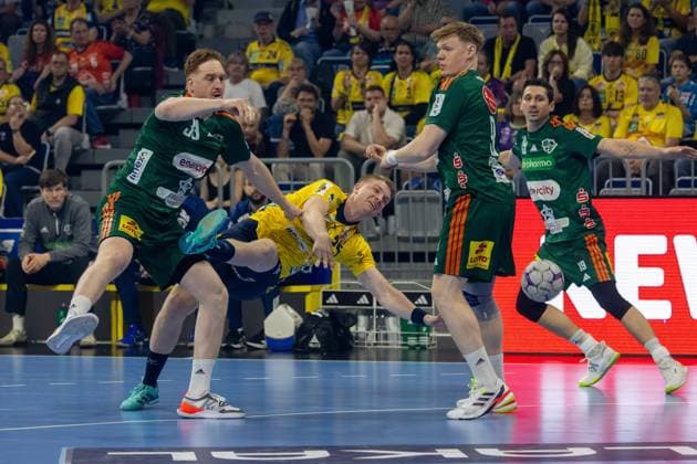 Handball, HBL, Rhein-Neckar Löwen - TSV Hannover-Burgdorf #4 HBL (Handball-Bundesliga), Saison 2025 26, 33. Spieltag: Rhein-Neckar Löwen gegen TSV Hannover-Burgdorf