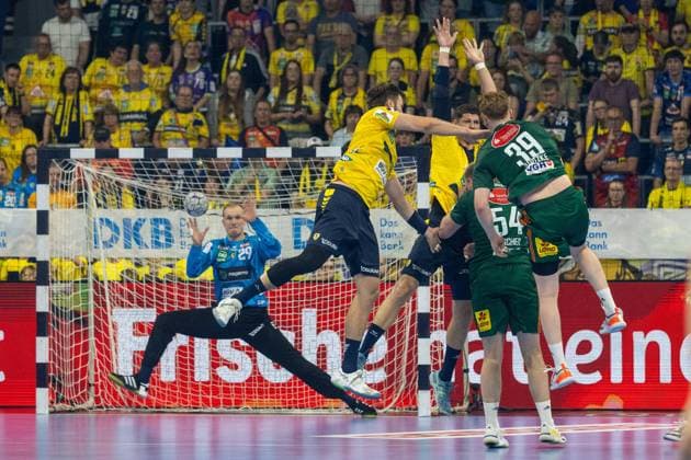 Handball, HBL, Rhein-Neckar Löwen - TSV Hannover-Burgdorf #4 HBL (Handball-Bundesliga), Saison 2025 26, 33. Spieltag: Rhein-Neckar Löwen gegen TSV Hannover-Burgdorf