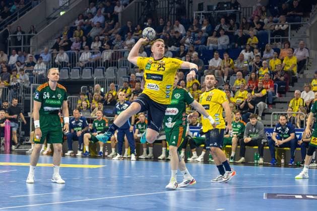 Handball, HBL, Rhein-Neckar Löwen - TSV Hannover-Burgdorf #4 HBL (Handball-Bundesliga), Saison 2025 26, 33. Spieltag: Rhein-Neckar Löwen gegen TSV Hannover-Burgdorf