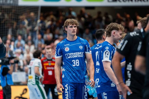 Handball, HBL, TBV Lemgo - SC DHfK Leipzig TBV Lemgo Lippe (GER) vs. SC DHfK Leipzig (GER), Handball, Daikin Handball Bundesliga, 33. Spieltag, 3.6.2026, Saision 2025 2026, Lemgo Moritz Sundermann (TBV Lemgo Lippe, 38) vor dem Spiel Lemgo Phoenix Contact Arena Deutschland