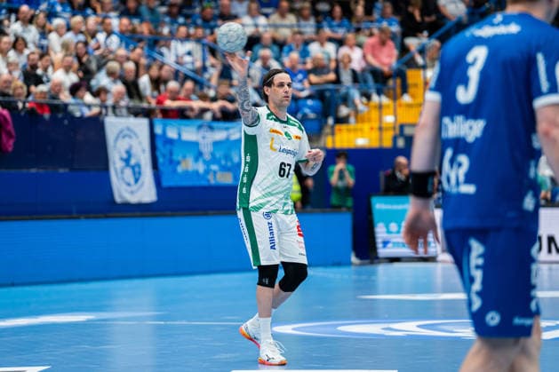 Handball, HBL, TBV Lemgo - SC DHfK Leipzig TBV Lemgo Lippe (GER) vs. SC DHfK Leipzig (GER), Handball, Daikin Handball Bundesliga, 33. Spieltag, 3.6.2026, Saision 2025 2026, Lemgo Dean Bombac (SC DHfK Leipzig, 67) beim Spielaufbau Lemgo Phoenix Contact Arena Deutschland