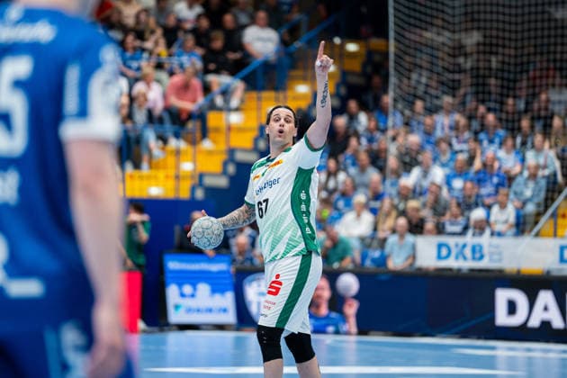Handball, HBL, TBV Lemgo - SC DHfK Leipzig TBV Lemgo Lippe (GER) vs. SC DHfK Leipzig (GER), Handball, Daikin Handball Bundesliga, 33. Spieltag, 3.6.2026, Saision 2025 2026, Lemgo Dean Bombac (SC DHfK Leipzig, 67) beim Spielaufbau Lemgo Phoenix Contact Arena Deutschland