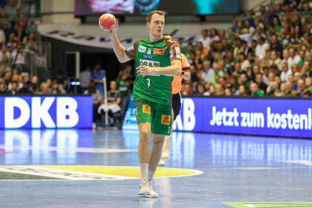 Handball, HBL, SC Magdeburg - VfL Gummersbach #2 03.06.2026, xgox, Handball - Daikin HBL SC Magdeburg - VfL Gummersbach emspor, v.l. Felix Claar (Magdeburg, 7) am Ball, plays the ball Magdeburg