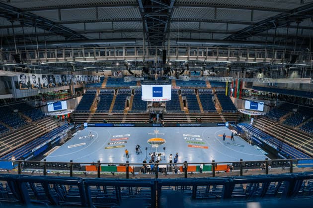 Handball, HBL, SC Magdeburg - VfL Gummersbach #2 Deutschland: HBL DAIKIN Handball Bundesliga 2025 - 2026, 33. Spieltag - SC Magdeburg vs VfL Gummersbach - GETEC Arena (Magdeburg): Sportstätte Copyright: xTomxLauruschkatx