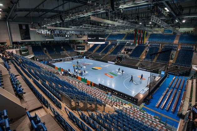 Handball, HBL, SC Magdeburg - VfL Gummersbach #2 Deutschland: HBL DAIKIN Handball Bundesliga 2025 - 2026, 33. Spieltag - SC Magdeburg vs VfL Gummersbach - GETEC Arena (Magdeburg): Sportstätte Copyright: xTomxLauruschkatx