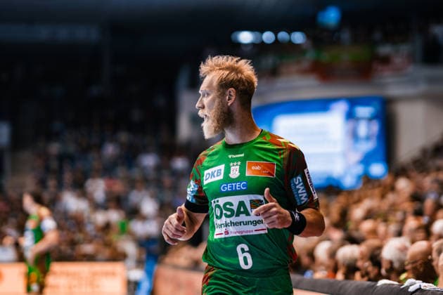 Handball, HBL, SC Magdeburg - VfL Gummersbach #2 Deutschland: HBL DAIKIN Handball Bundesliga 2025 - 2026, 33. Spieltag - SC Magdeburg vs VfL Gummersbach - GETEC Arena (Magdeburg): Matthias Musche (SC Magdeburg, 6) Einzelbild Copyright: xTomxLauruschkatx