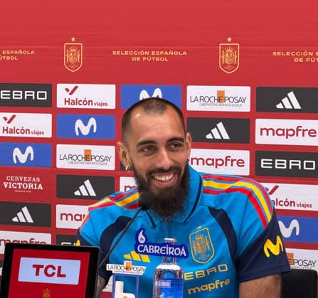 Fußball, FIFA WM 2026, Nationalteam Spanien, Pressekonferenz #2 ESP: press conference, PK, Pressekonferenz of the Spain National Football Team Borja Iglesias of Spain during the press conference of the Spain National Football Team played at Ciudad del Futbol, Las Rozas, Madrid on June 3 , 2026 in Spain Madrid Spain Futbol Copyright: xAgenciaxLOFx