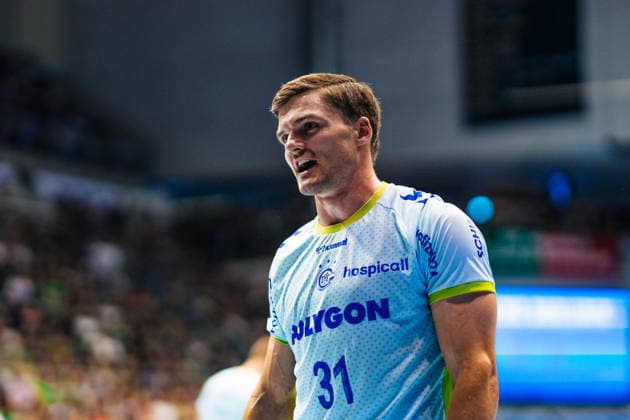 Handball, HBL, SC Magdeburg - VfL Gummersbach #3 Deutschland: HBL DAIKIN Handball Bundesliga 2025 - 2026, 33. Spieltag - SC Magdeburg vs VfL Gummersbach - GETEC Arena (Magdeburg): Kay Smits (VfL Gummersbach, 31) Einzelbild Copyright: xTomxLauruschkatx