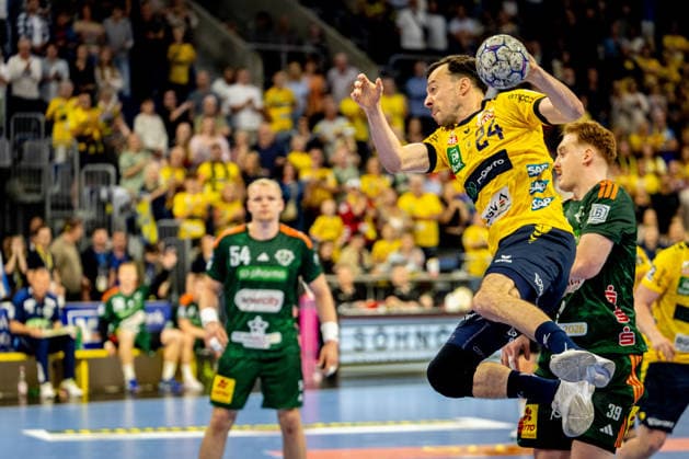 Handball, HBL, Rhein-Neckar Löwen - TSV Hannover-Burgdorf #6 03.06.2026, xdaymx, Handball Daikin HBL, Rhein Neckar Loewen - TSV Hannover-Burgdorf Torabschluss von Patrick Groetzki (Rhein-Neckar Löwen) (DFL DFB REGULATIONS PROHIBIT ANY USE OF PHOTOGRAPHS as IMAGE SEQUENCES and or QUASI-VIDEO) Mannheim