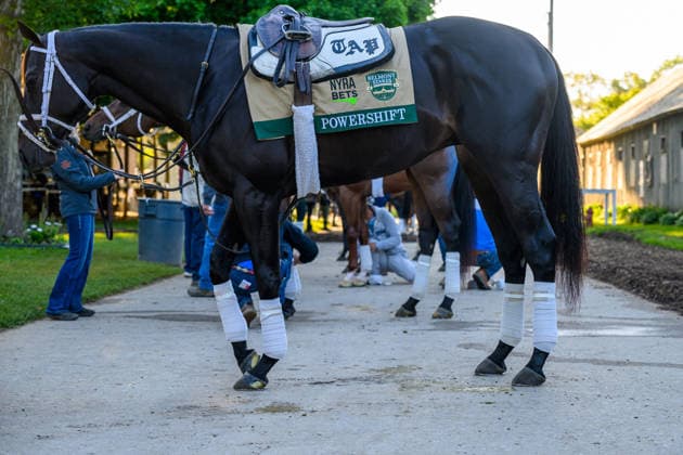 Horse Racing 2026: Belmont Stakes Preparations JUN 3 June 3, 2026, USA: Powershift prepares to workout at Saratoga Racecourse in Saratoga Springs, New York on June 3, 2026. Carlos J. Calo Eclipse Sportswire CSM(Credit Image: Â Carlos J. Calo Cal Media) USA EDITORIAL USE ONLY Copyright: xx ZUMA-20260603_faf_cs17_039.jpg CarlosxJ.xCalox csmphotothree492970
