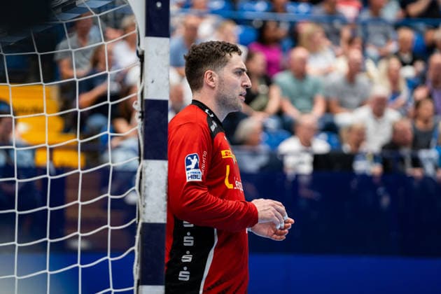 Handball, HBL, TBV Lemgo - SC DHfK Leipzig #4 TBV Lemgo Lippe (GER) vs. SC DHfK Leipzig (GER), Handball, Daikin Handball Bundesliga, 33. Spieltag, 3.6.2026, Saision 2025 2026, Lemgo Domenico Ebner (SC DHfK Leipzig, 01) im Tor Lemgo Phoenix Contact Arena Deutschland