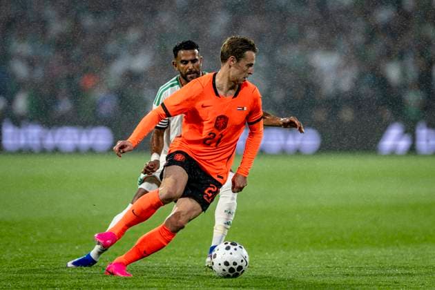 Fußball, Testspiel, Niederlande - Algerien #3 ROTTERDAM - Frenkie de Jong of the Netherlands during the 2026 World Cup friendly match between the Netherlands and Algeria at Stadium De Kuip on June 3, 2026 in Rotterdam, the Netherlands. (Photo by Stefan Koops EYE4IMAGES DeFodi Images) -