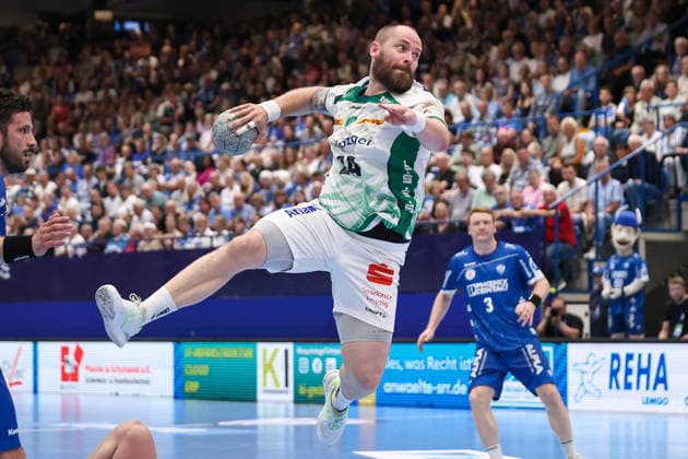 Handball, HBL, TBV Lemgo - SC DHfK Leipzig #5 2026.06.03, xkwix, Handball, HBL, TBV Lemgo Lippe - SC DHfK Leipzig, PHOENIX CONTACT arena, 33.Spieltag, Saison 2025 2026: Moritz Preuss (SC DHfK Leipzig 24) beim Torwurf Photo: xKamilxWilkowskixPressefotoKochx Nordrhein-Westfalen Deutschland
