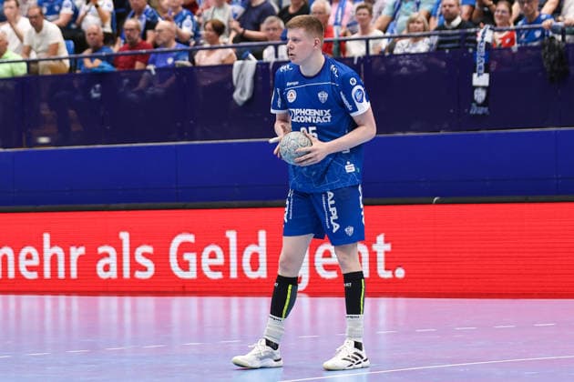 Handball, HBL, TBV Lemgo - SC DHfK Leipzig #5 2026.06.03, xkwix, Handball, HBL, TBV Lemgo Lippe - SC DHfK Leipzig, PHOENIX CONTACT arena, 33.Spieltag, Saison 2025 2026: Niels Versteijnen (TBV Lemgo Lippe 25) Photo: xKamilxWilkowskixPressefotoKochx Nordrhein-Westfalen Deutschland
