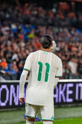 Fußball, Testspiel, Niederlande - Algerien #4 Friendly: Netherlands v Algeria Rotterdam - Anis Hadj Moussa of Algeria during the International Friendly, Länderspiel, Nationalmannschaft between Netherlands v Algeria at De Kuip on 3 June 2026 in Rotterdam, Netherlands. Copyright: xTomxBodex