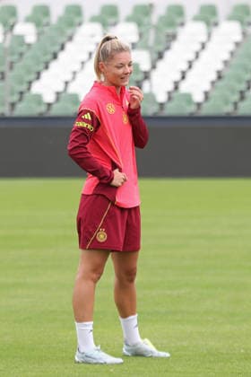 Fußball, Frauen, U23, Nationalteam Deutschland, Training DFB-U23-Frauen: Training der Nationalmannschaft Deutschland, 03.06.26 Julia Landenberger (20, Deutschland U23, RB Leipzig). Fußball, DFB-U23-Frauen: Nationalmannschaft Deutschland trainiert am 03.06.26 im Alfred-Kunze-Sportpark Leipzig-Leutzsch. Copyright: xBEAUTIFULxSPORTS JanxKaeferx