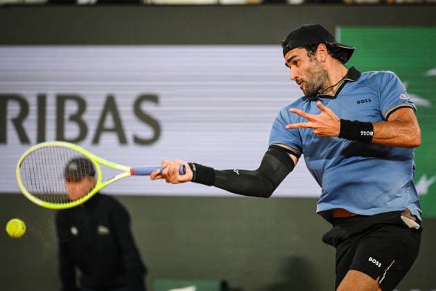 June 3, 2026, Paris, France, France: Matteo BERRETTINI of Italy during the eleventh day of the Roland-Garros 2026, French Open 2026, Grand Slam tennis tournament at Roland-Garros Stadium on June 03, 2026 in Paris, France. Paris France - ZUMAm308 20260603_zsp_m308_063 Copyright: xMatthieuxMirvillex