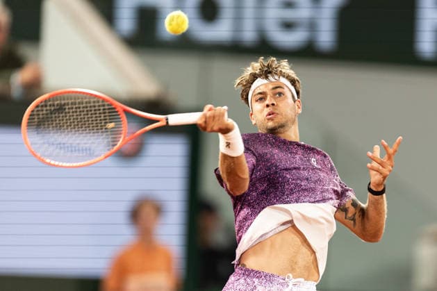 2026 French Open - Day Eleven Flavio Cobolli competes in his men s singles match against Felix Auger-Aliassime on day 11 of the French Open tennis tournament on Court Philippe Chatrier at the Roland-Garros Complex in Paris, France. Paris France  Copyright: xIbrahimxEzzatx originalFilename:ezzat-notitle260603_npMUz.jpg