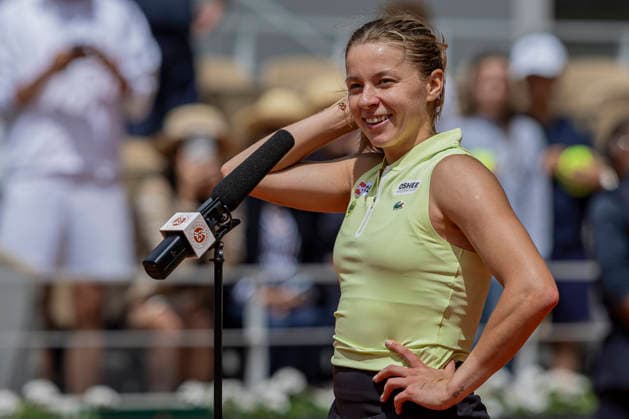 2026 French Open - Day Eleven Maja Chwalinska gives an interview after the match at Roland Garros Grand Slam Tournament Day 11 in Paris, France, on June 3, 2026. Paris France  Copyright: xRobertxSzaniszlox originalFilename:szaniszlo-notitle260603_npQMn.jpg