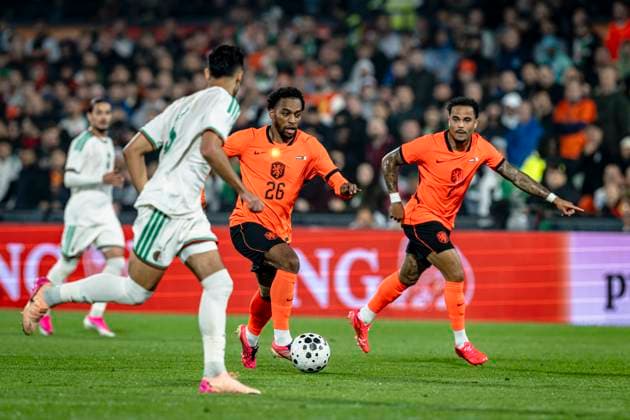 ROTTERDAM - (m) Quinten Timber of the Netherlands during the 2026 World Cup friendly match between the Netherlands and Algeria at Stadium De Kuip on June 3, 2026 in Rotterdam, the Netherlands. (Photo by Stefan Koops EYE4IMAGES DeFodi Images) -