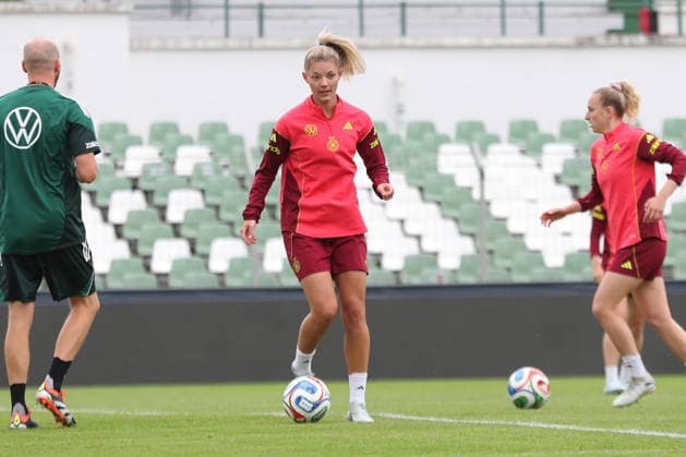 DFB-U23-Frauen: Training der Nationalmannschaft Deutschland, 03.06.26 Julia Landenberger (20, Deutschland U23, RB Leipzig). Fußball, DFB-U23-Frauen: Nationalmannschaft Deutschland trainiert am 03.06.26 im Alfred-Kunze-Sportpark Leipzig-Leutzsch. Copyright: xBEAUTIFULxSPORTS JanxKaeferx