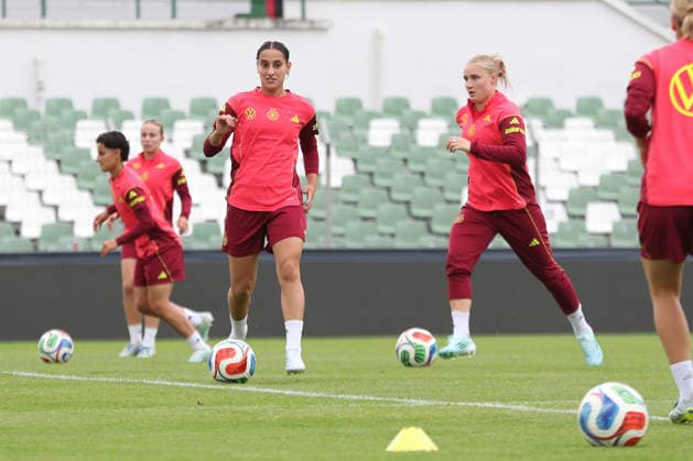 DFB-U23-Frauen: Training der Nationalmannschaft Deutschland, 03.06.26 Ilayda Acikgöz (8, Deutschland U23, Eintracht Frankfurt). Fußball, DFB-U23-Frauen: Nationalmannschaft Deutschland trainiert am 03.06.26 im Alfred-Kunze-Sportpark Leipzig-Leutzsch. Copyright: xBEAUTIFULxSPORTS JanxKaeferx