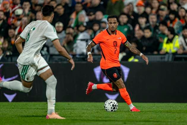 ROTTERDAM - Justin Kluivert of the Netherlands during the 2026 World Cup friendly match between the Netherlands and Algeria at Stadium De Kuip on June 3, 2026 in Rotterdam, the Netherlands. (Photo by Stefan Koops EYE4IMAGES DeFodi Images) -