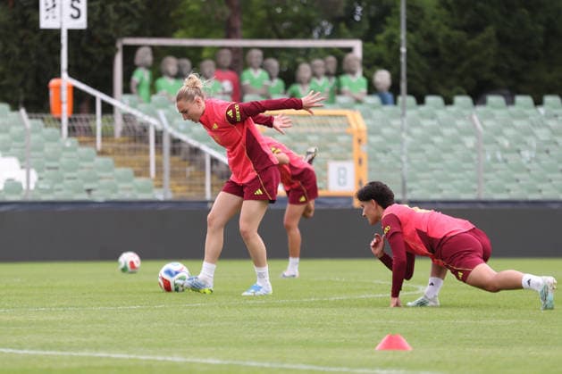 DFB-U23-Frauen: Training der Nationalmannschaft Deutschland, 03.06.26 Fußball, DFB-U23-Frauen: Nationalmannschaft Deutschland trainiert am 03.06.26 im Alfred-Kunze-Sportpark Leipzig-Leutzsch. Copyright: xBEAUTIFULxSPORTS JanxKaeferx