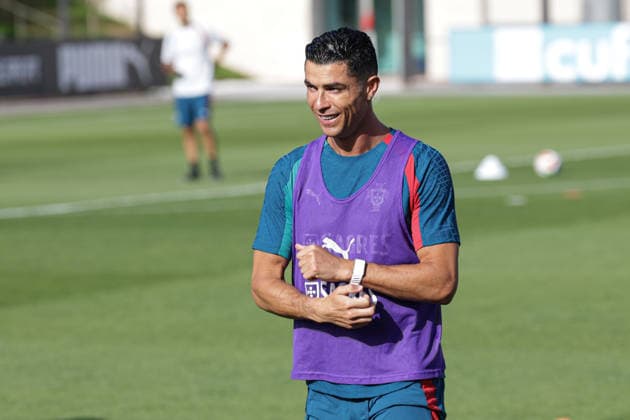 Training of the Portuguese national football team in the football city of Oeiras - Portugal, June 3, 2026, in Alges, Portugal. Cristiano Ronaldo (Portugal ,7) Copyright: HMBxMedia FernandoxSoares