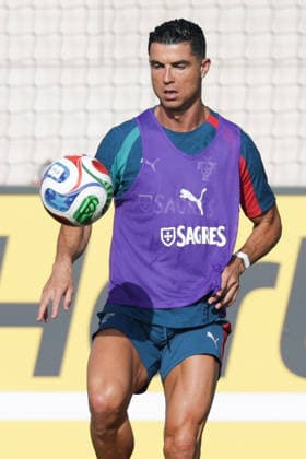 Training of the Portuguese national football team in the football city of Oeiras - Portugal, June 3, 2026, in Alges, Portugal. Cristiano Ronaldo (Portugal ,7) Copyright: HMBxMedia FernandoxSoares