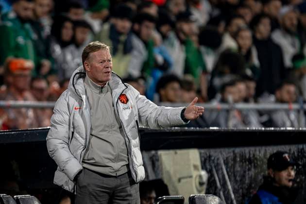 ROTTERDAM - National coach Ronald Koeman of the Netherlands during the 2026 World Cup friendly match between the Netherlands and Algeria at Stadium De Kuip on June 3, 2026, in Rotterdam, the Netherlands. (Photo by Stefan Koops EYE4IMAGES DeFodi Images) -