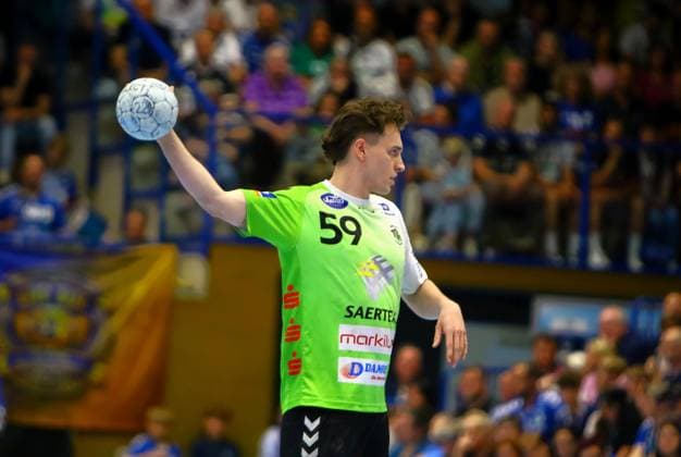 Akos Szeles (Emsdetten) Handball-Qualifikationsspiel zur 2.Liga EHV Aue - TV Emsdetten 36:44 am 3.6.2026 EHV Aue - TV Emsdetten