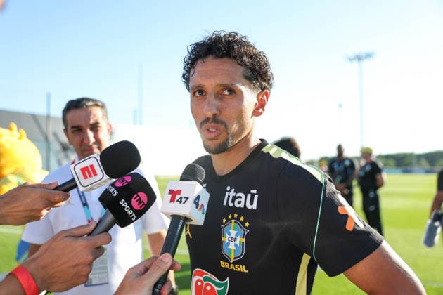 The Brazilian national team, Nationalteam during training in New Jersey, United States. Marquinhos of the Brazilian national team during training at the New York Red Bulls Training Center in Columbia Park, in the city of Morristown, New Jersey, United States, this Wednesday, June 3, 2026. Morristown NEW JERSEY UNITED OF AMERICA Copyright: xVANESSAxCARVALHOx